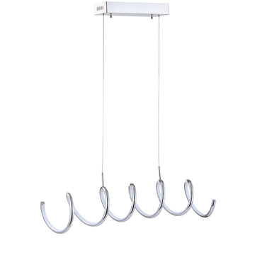 Ali 31" Dimmable Adjustable Integrated LED Metal Linear Pendant - JONATHAN Y